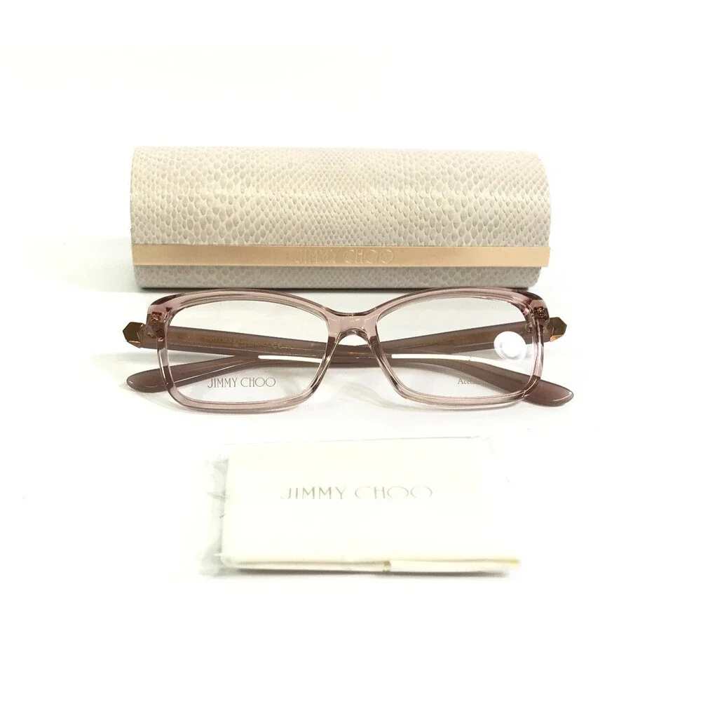 Jimmy Choo Eyeglasses Frames JC225 FWM Transparent Nude Clear Pink 54-15-145